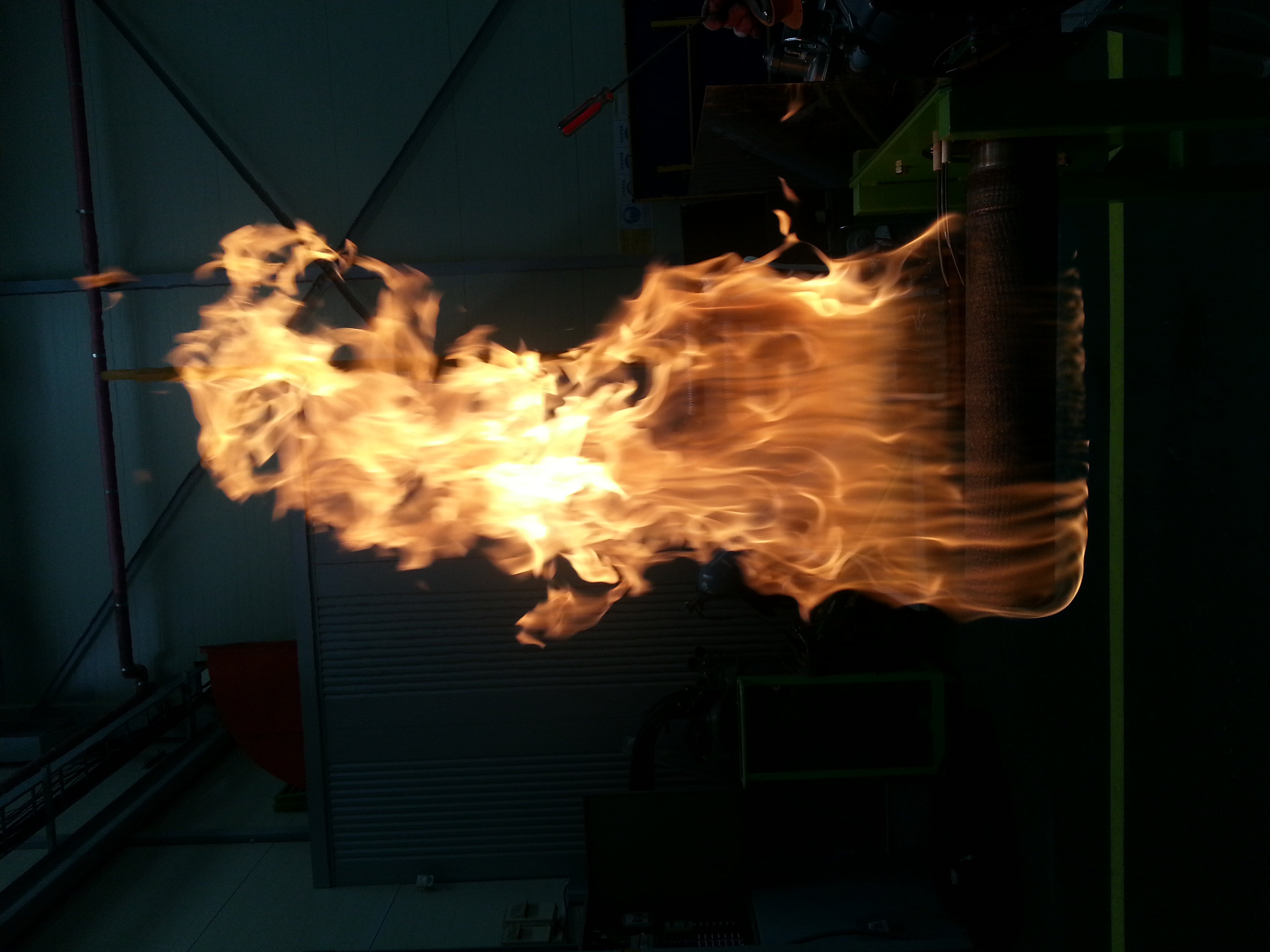 Metal Fiber Burner Combustion Test