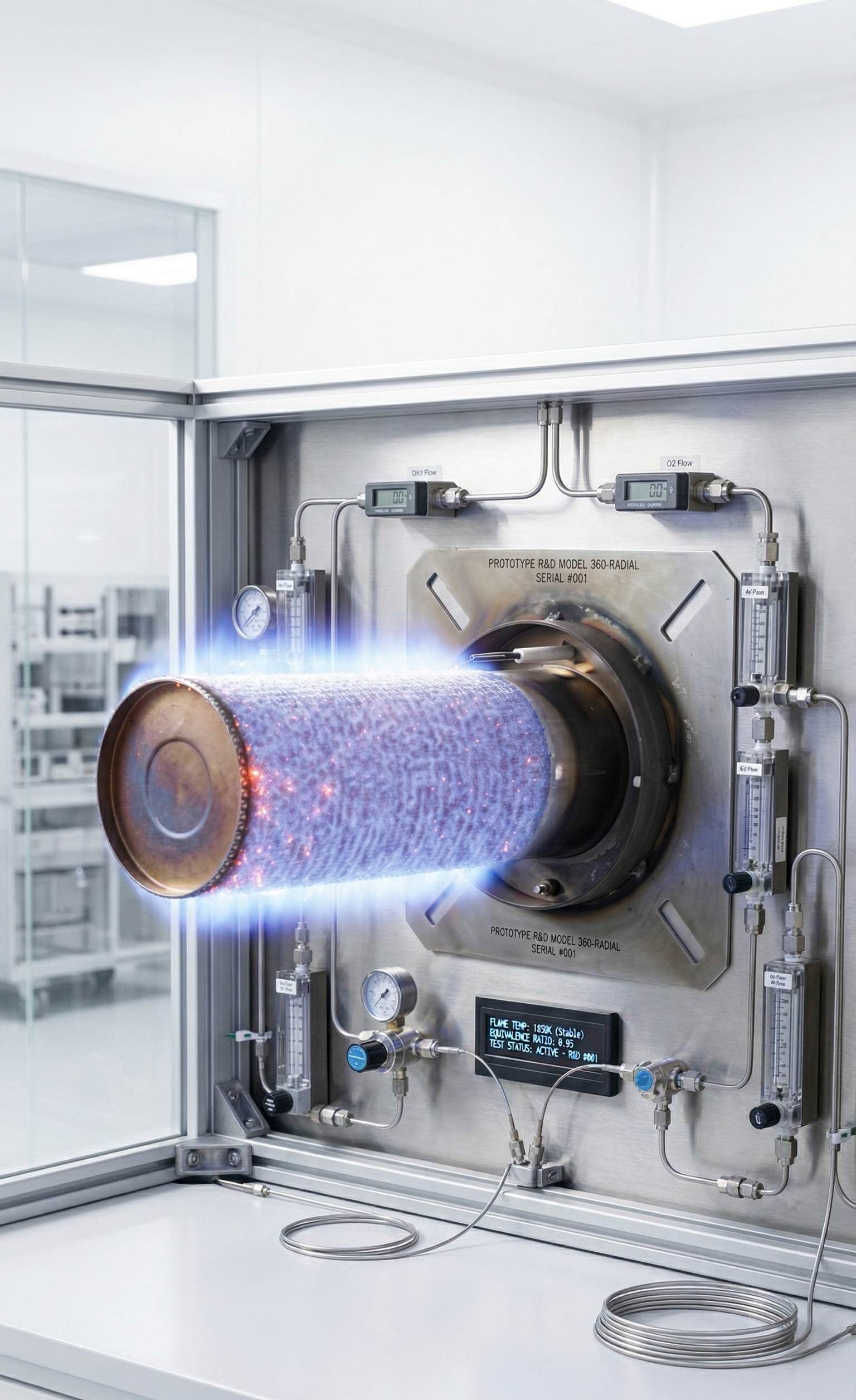 Cylindrical Metal Fiber Burner